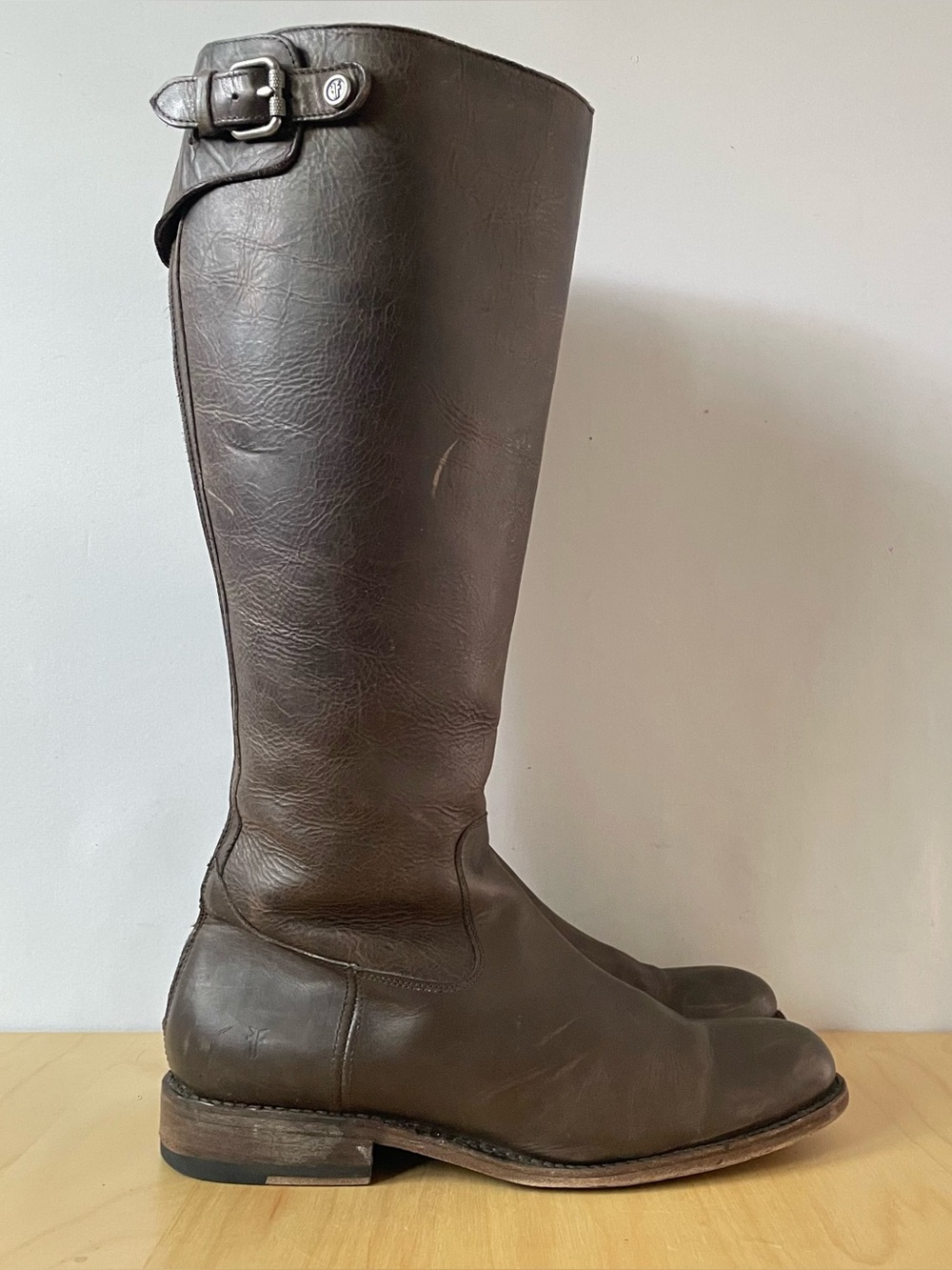 Frye Jayden Buckle Back Zip Tall Riding Boot | US 10B